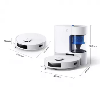 Saugroboter Ecovacs Deebot N20e PLUS weiß — 2-in-1 Saugen und Wischen