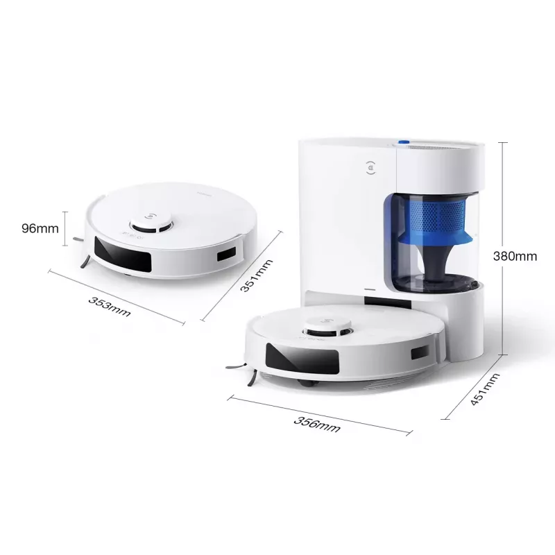 Saugroboter Ecovacs Deebot N20e PLUS weiß — 2-in-1 Saugen und Wischen