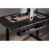 InLine Universelle Kabelführungsschiene 3-stufig (80/100/120 cm) für Untertischmontage, schwarz