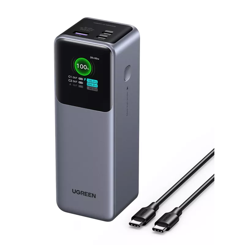 Ugreen 25000mAh 200W Fast Charging Powerbank Grau