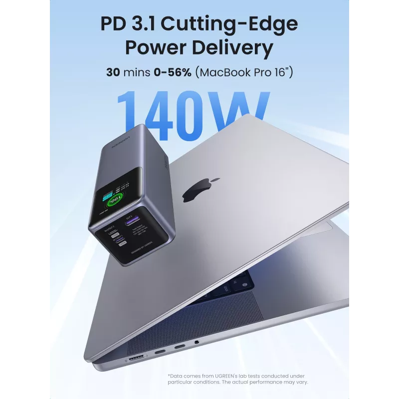 Ugreen 25000mAh 200W Fast Charging Powerbank Grau