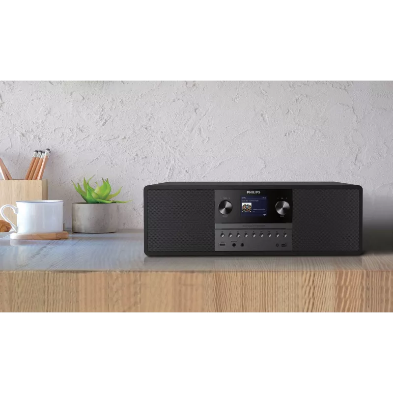 Philips TAM6805 Musiksystem mit Internetradio, DAB+, Bluetooth, CD, USB und Spotify Connect