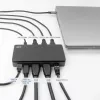 ACT USB-C 4K MST Dockingstation für 2 HDMI-Monitore, Ethernet, USB-C, 3x USB-A, PD-Passthrough und 1 Meter abnehmbares Verbindungskabel
