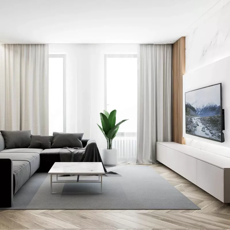 Techly ICA-PLB-721 TV-Halterung/Standfuß 2,03 m (80 Zoll) Schwarz