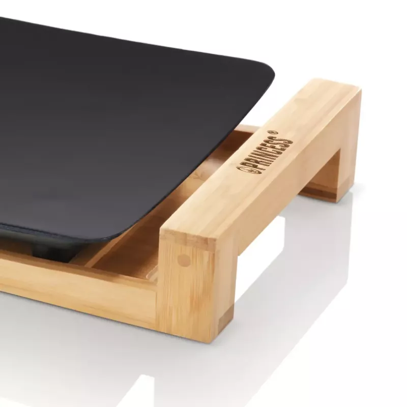 Tisch-Kochplatte Princess 103026 Table Chef Pure Black Aluminium Bamboo Schwarz 220W