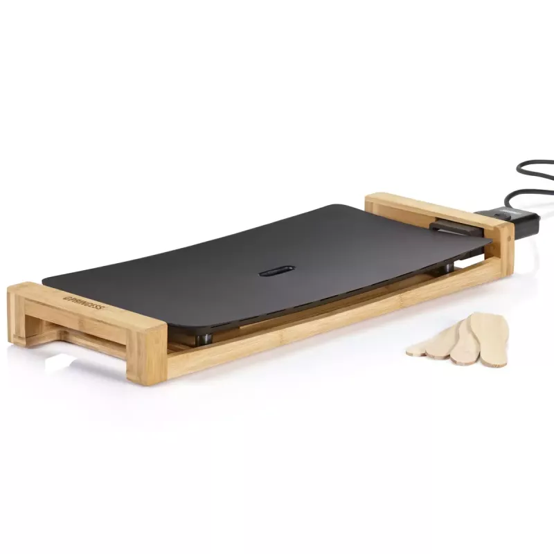 Tisch-Kochplatte Princess 103026 Table Chef Pure Black Aluminium Bamboo Schwarz 220W