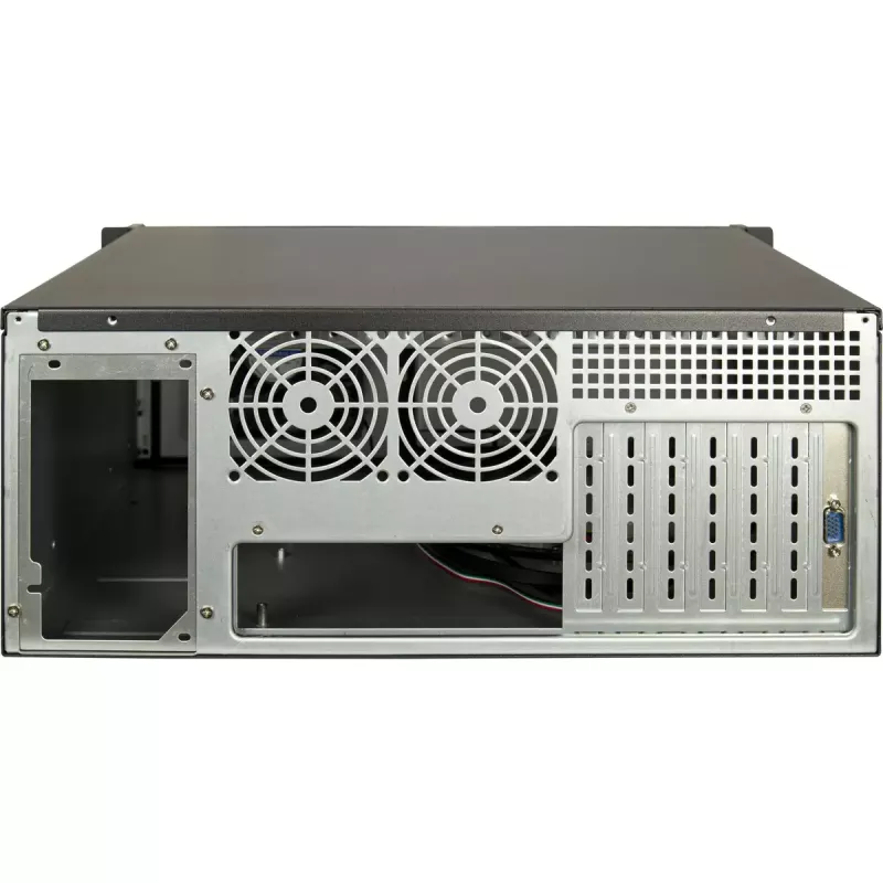 Server-Rack Inter-Tech 4U-4460 TFT Schwarz 1x 120 mm Lüfter 5,25 Zoll HDD