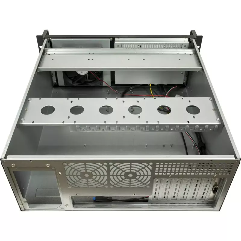 Server-Rack Inter-Tech 4U-4460 TFT Schwarz 1x 120 mm Lüfter 5,25 Zoll HDD