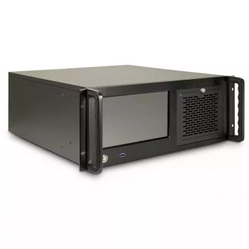 Server-Rack Inter-Tech 4U-4460 TFT Schwarz 1x 120 mm Lüfter 5,25 Zoll HDD