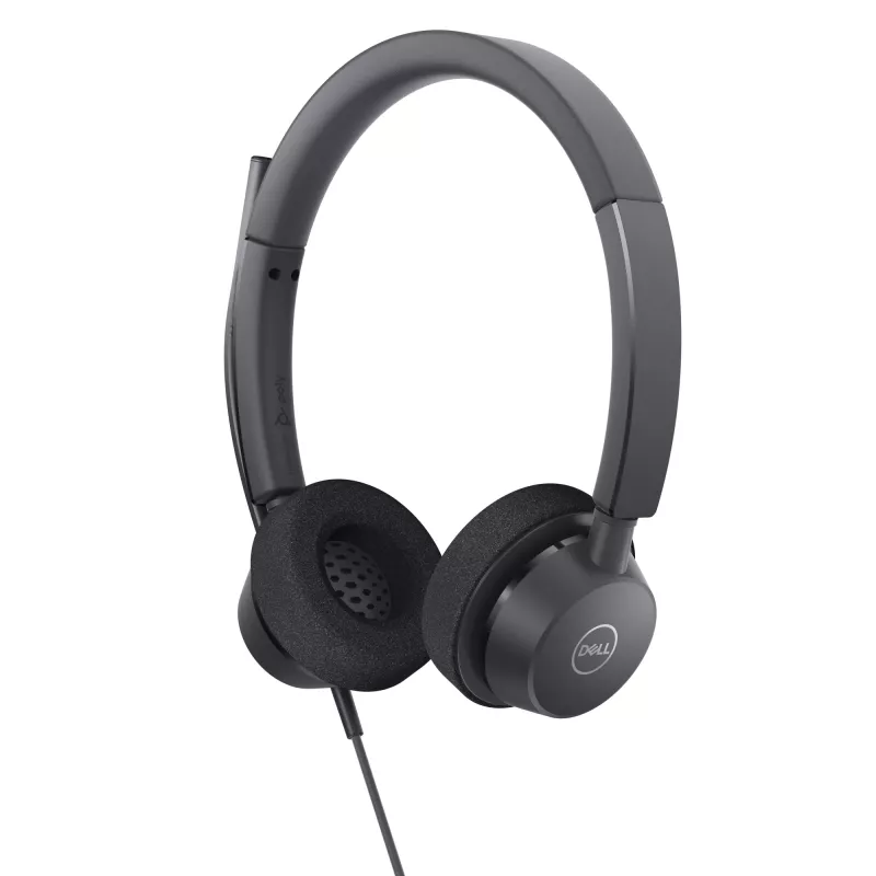 DELL Pro Stereo Headset - WH3022, Kabelgebunden, Büro/Callcenter, 96 g, Headset, Schwarz