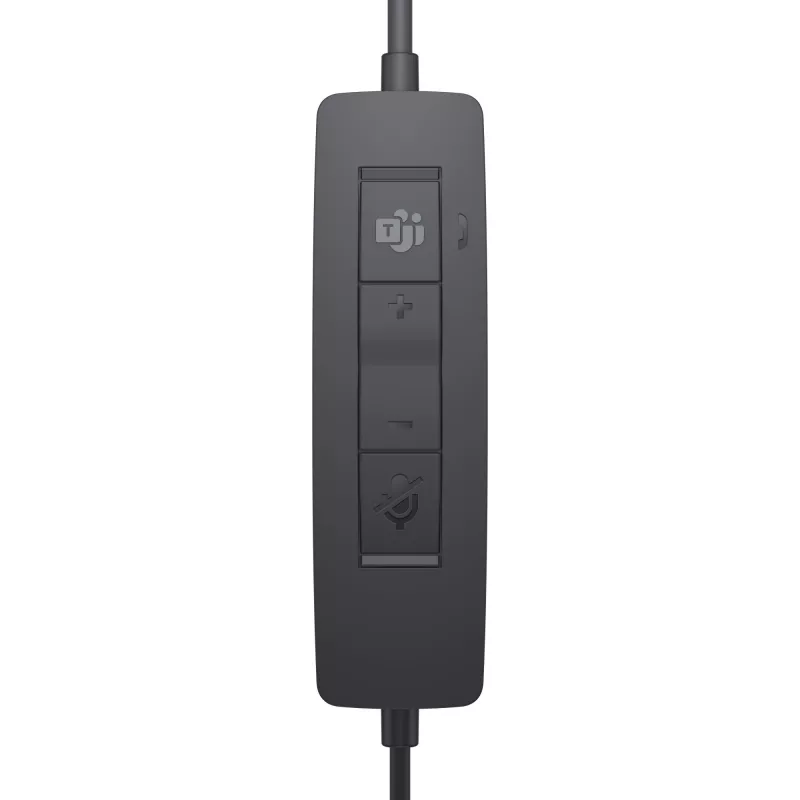 DELL Pro Stereo Headset - WH3022, Kabelgebunden, Büro/Callcenter, 96 g, Headset, Schwarz