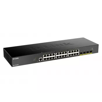 D-Link 24-Port Gigabit Smart Managed Switch mit 4x 10G SFP+, Managed, L3, Gigabit Ethernet (10/100/1000), Vollduplex, Rack-Montage