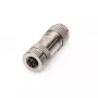 Digitus CAT 6A M12 Jack X-coded IP67 Stecker Silber Flach