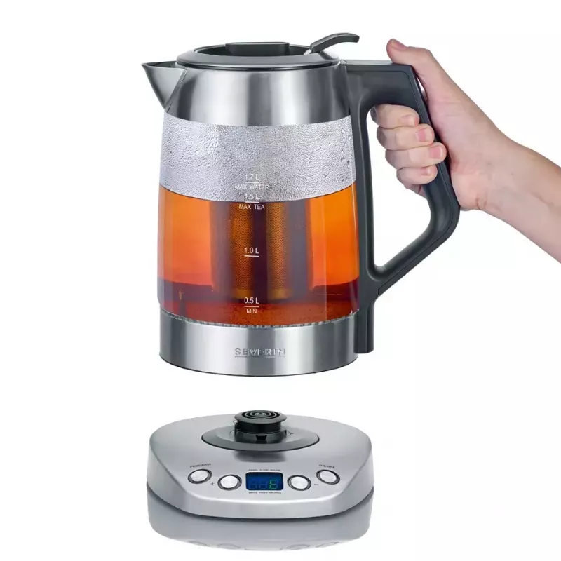 Wasserkocher Severin 1,7 L 3000 W Schwarz Edelstahl