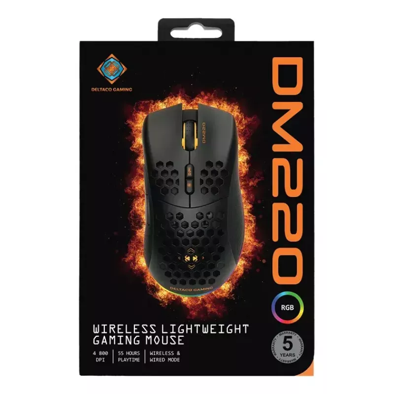 Maus Deltaco GAM-120 RF Wireless USB Typ-A