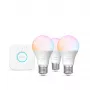 Smart-Lighting-Kit Philips Hue White and Colour Ambience Essential – 3× E27-Smart-Birnen, 806 lm, 8 W, Bluetooth/Zigbee