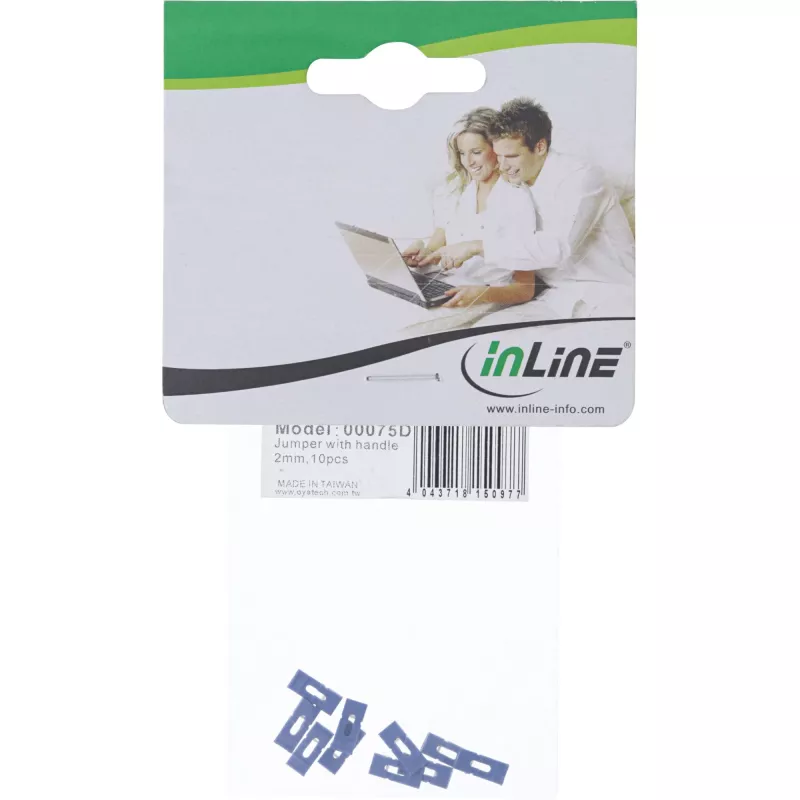 InLine-Jumper mit Lasche, 10 Stück, für Vintage-PC/Server-Platinen und Schnittstellenkarten