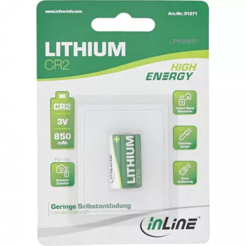 InLine 1271 Haushaltsbatterie Einwegbatterie CR2 Lithium