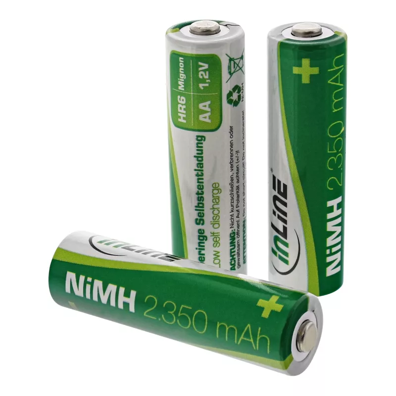 InLine NiMH-Akku, Mignon (AA), 2350 mAh, einsatzbereit
