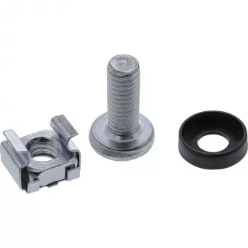 InLine Kafigmuttern-Set M6 50 Kafigmuttern + 50 Unterlegscheiben + 50 Schrauben
