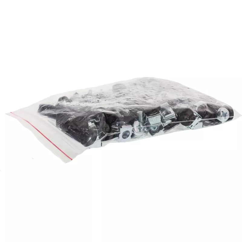 InLine Kafigmuttern-Set M6 50 Kafigmuttern + 50 Unterlegscheiben + 50 Schrauben