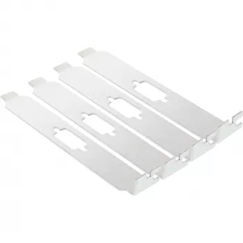 InLine Slotblech mit Aussparung für 9-polige Sub-D-Buchse oder -Stecker, 4 Stück