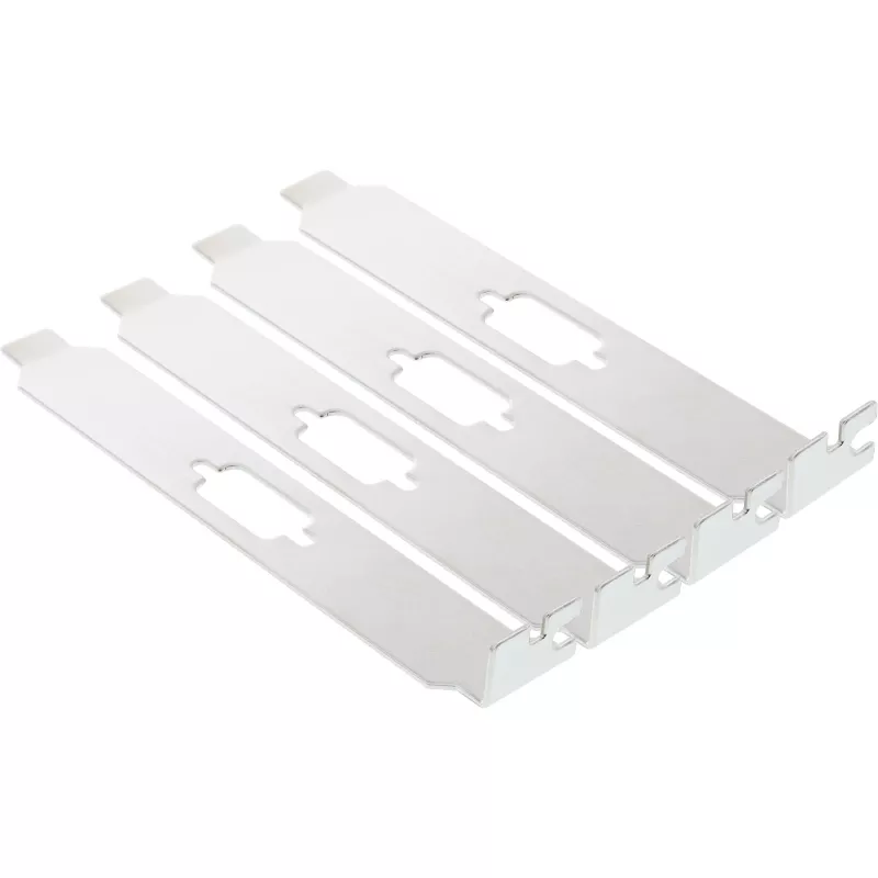 InLine Slotblech mit Aussparung für 9-polige Sub-D-Buchse oder -Stecker, 4 Stück