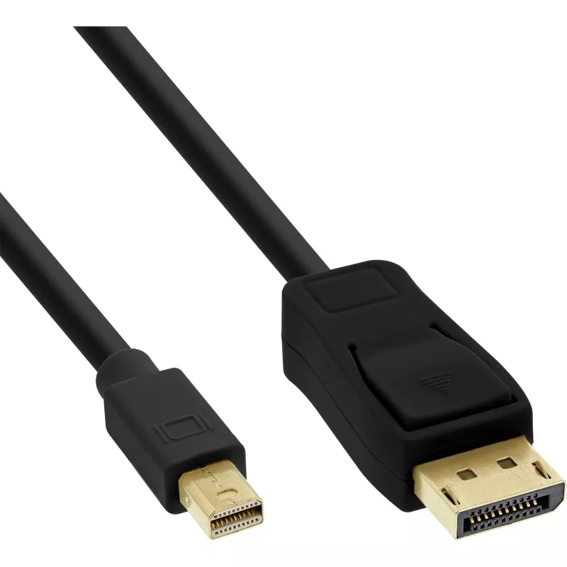 InLine Mini DisplayPort auf DisplayPort Kabel schwarz 2m