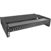 InLine 19 Zoll faltbares Rack, 2HE, 24–40 cm Tiefe, mit Abdeckung, schwarz