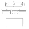 InLine 19 Zoll klappbarer Rack, 2HE, 24-40cm Tiefe, grau