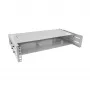 InLine 19 Zoll klappbares Rack, 2HE, 24–40 cm Tiefe, mit Abdeckung, grau