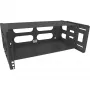 Wandmontierbares Rack InLine 19 Zoll faltbares Rack 4U 24-40cm Tiefe schwarz