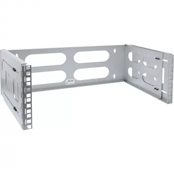 Wandmontagerack InLine 19 Zoll 4HE 24–40 cm Tiefe grau