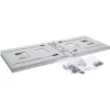 Wandmontagerack InLine 19 Zoll 4HE 24–40 cm Tiefe grau