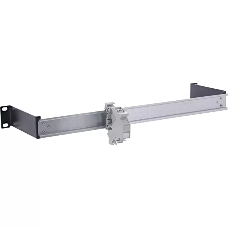 DIN-Schienen-Panel InLine 19106C 1U horizontal vertikal Stahl Schwarz Grau