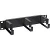 InLine 10 Zoll Kabelmanagement-Panel, 3 Halterungen, RAL 9005, schwarz