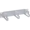 InLine 10 Zoll Kabelmanagement-Panel, 3 Halterungen, RAL 7035 grau