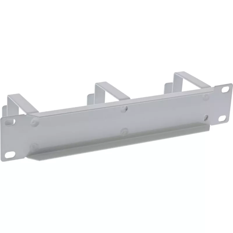 InLine 10 Zoll Kabelmanagement-Panel, 3 Halterungen, RAL 7035 grau