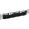 InLine 10 Zoll Kabeldurchführungsplatte mit Bürste, 1U, RAL 7035 grau