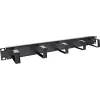 InLine 19 Zoll Kabelmanagement-Panel, 5 kleine Halterungen, RAL9005, schwarz