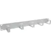 InLine 19-Zoll-Kabelführungspanel, 5 kleine Halterungen, RAL7035, grau