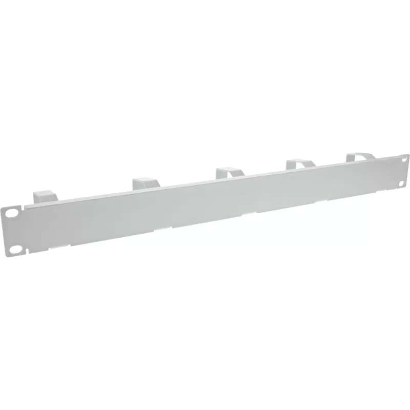 InLine 19-Zoll-Kabelführungspanel, 5 kleine Halterungen, RAL7035, grau