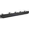 Kabelmanagement-Panel InLine 19 Zoll 19110C schwarz mit 5 großen Halterungen