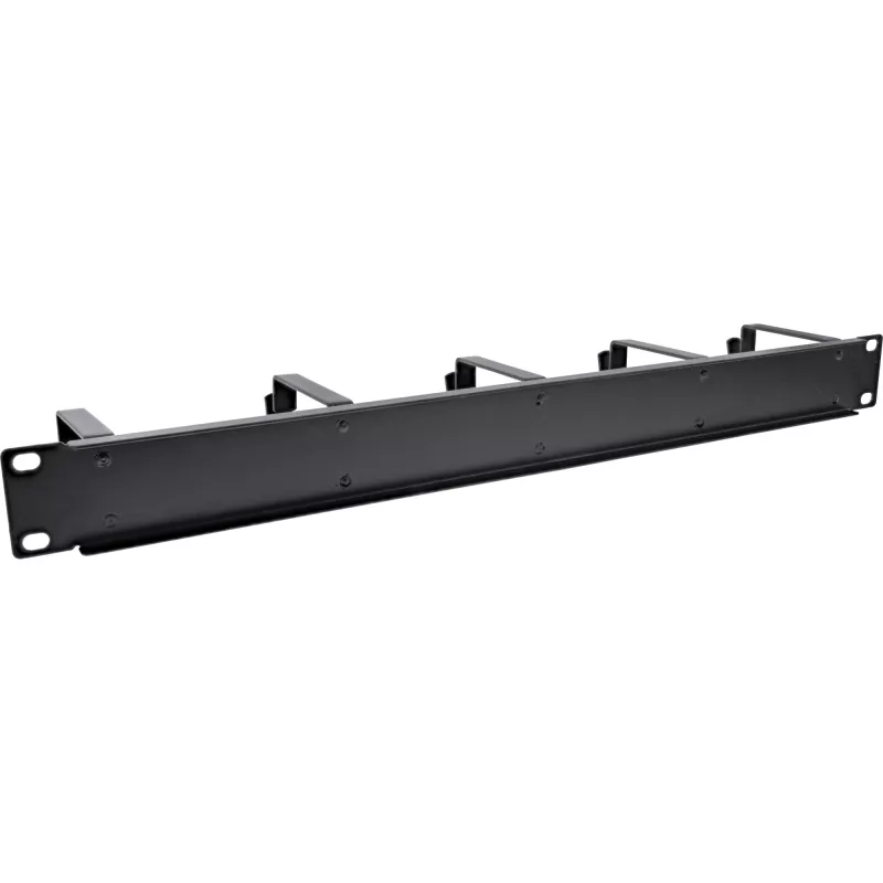 Kabelmanagement-Panel InLine 19 Zoll 19110C schwarz mit 5 großen Halterungen