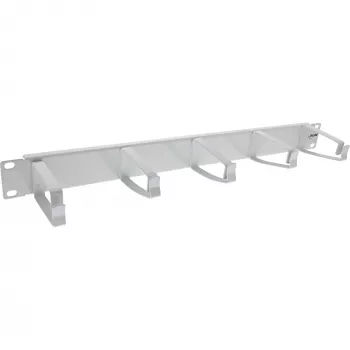 Kabelmanagement-Panel InLine 19110D 19 Zoll grau mit 5 großen Halterungen