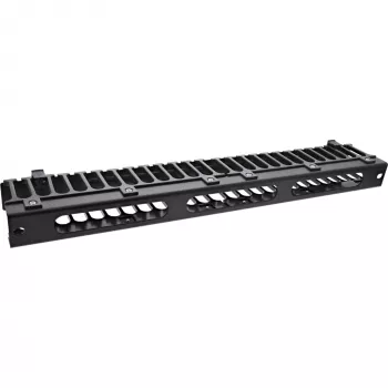 InLine 19 Zoll 1U Kabelmanagement-Panel, RAL 9005 schwarz