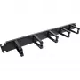 Kabelmanagement-Panel InLine 19110O 19 Zoll schwarz Metall 5 Halterungen
