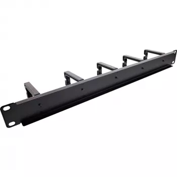 Kabelmanagement-Panel InLine 19110O 19 Zoll schwarz Metall 5 Halterungen