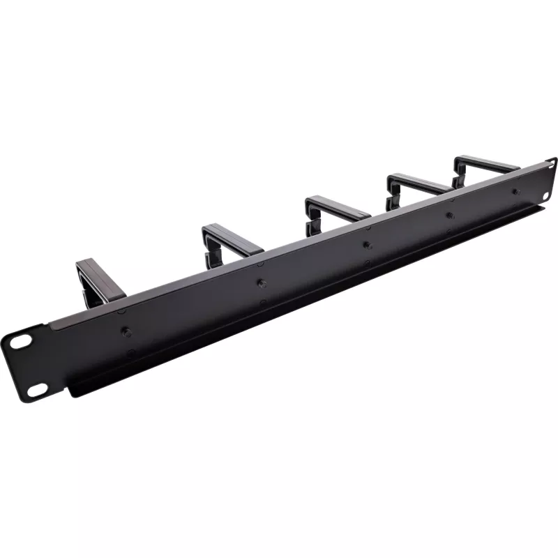 Kabelmanagement-Panel InLine 19110O 19 Zoll schwarz Metall 5 Halterungen
