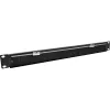 InLine 19 Zoll Kabeleinführplatte mit Bürste, 1HE, RAL 9005 schwarz